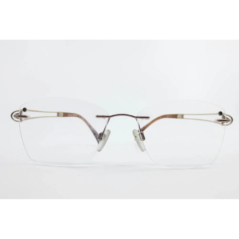 Line Art Charmant XL2117 BR Rimless Eyeglasses Bronze 52-17-135 Made in Japan